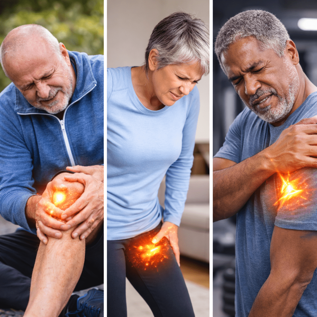 People with Knee, Hip, or Shoulder Discomfort